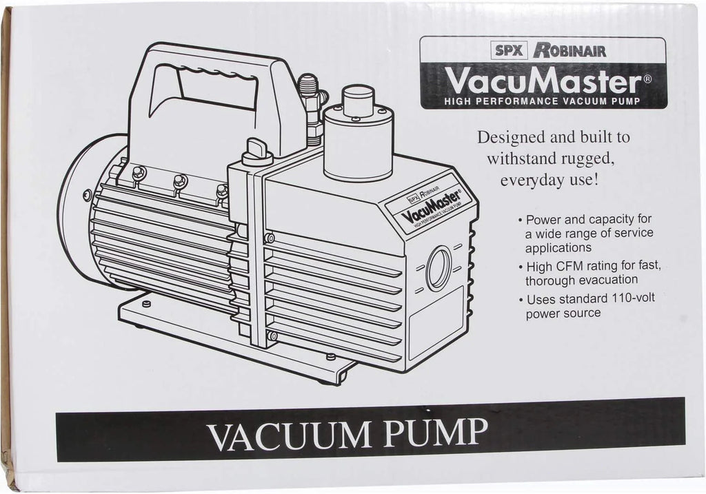 Robinair VacuMaster Economy 2-Stage Vacuum Pump, 8 CFM, Red/Silver - ROB15800 / 15800