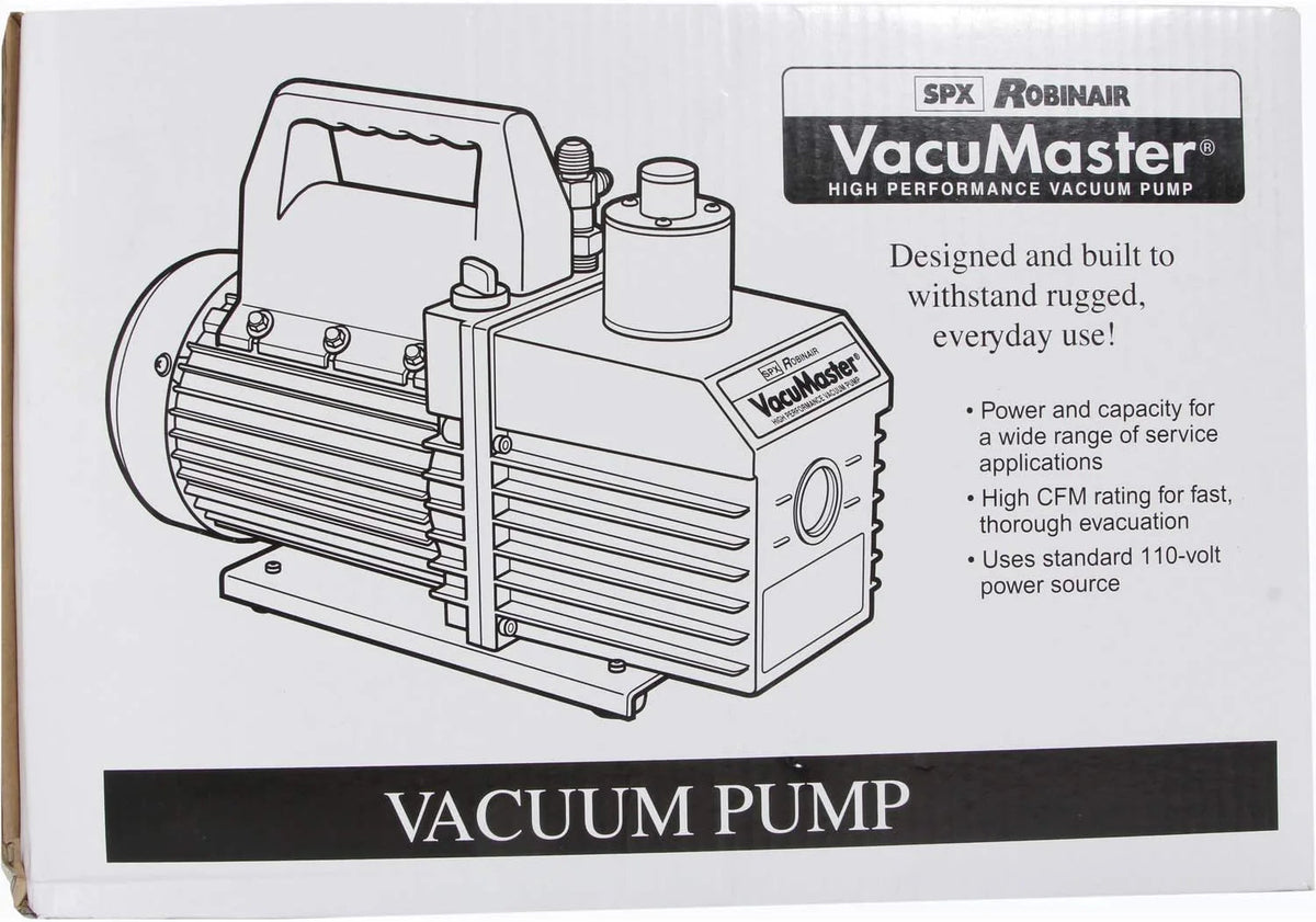 Robinair VacuMaster Economy 2-Stage Vacuum Pump, 8 CFM, Red/Silver - ROB15800 / 15800