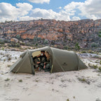 Naturehike Baluosi UL Ultralight Tunnel Hiking Tent, 15D, 2/3 Person, Olive Green - CNK2450WS036