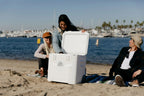 Igloo 52 QT 5-Day Marine Ice Chest Cooler With Wheels, White