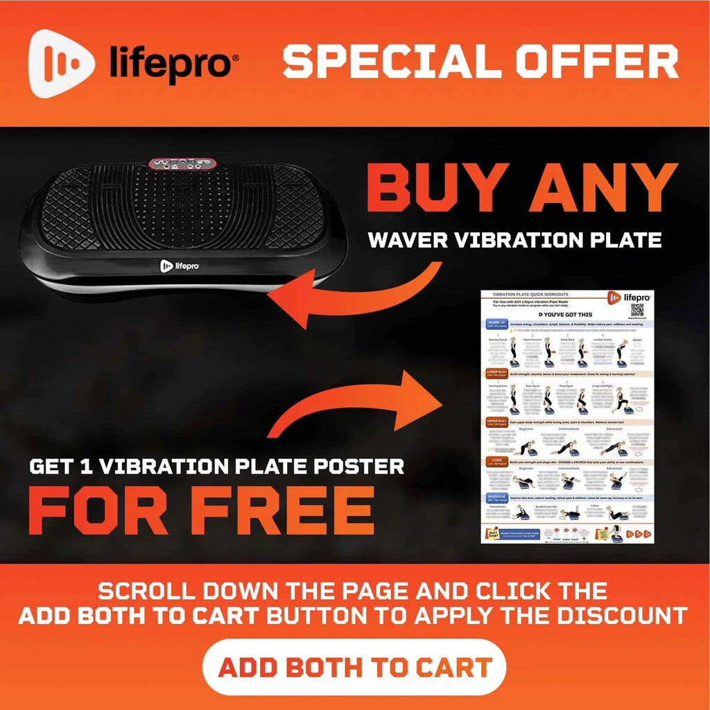 LifePro Waver Vibration Plate Exercise Machine With Remote And Exercise Bands