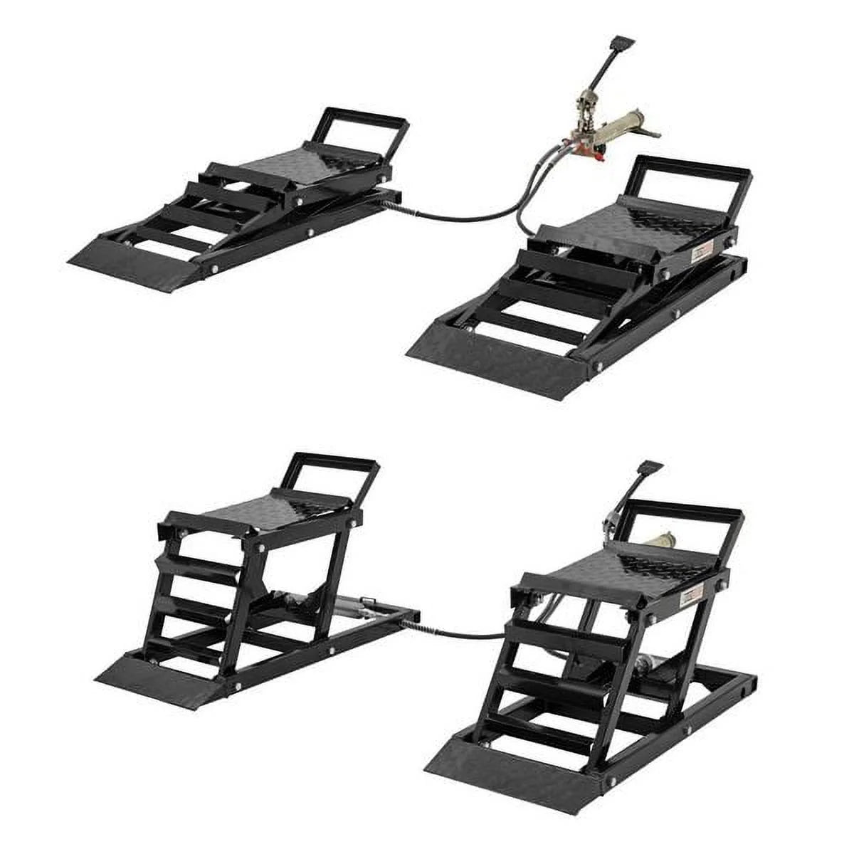 Hydraulic Car Lift with Ramps – 3,000 lb. Capacity per Pair, 15.5" Max Lift Height