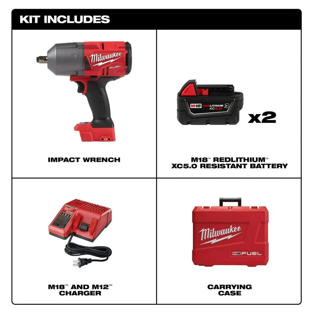 Milwaukee M18 FUEL 1/2 in High Torque Impact Wrench Friction Ring Kit - 2767-22R