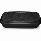 LifePro Compact Vibration Plate Exercise Machine With Workout Bands, Black - Waver Mini