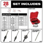 Milwaukee General Purpose Bi-Metal Hole Saw Set, 28-Piece - 49-22-4185