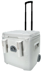 Igloo 52 QT 5-Day Marine Ice Chest Cooler With Wheels, White