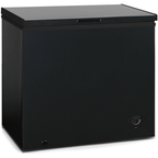 7 Cu. Ft. Chest Freezer - Black with Adjustable Temperature Control