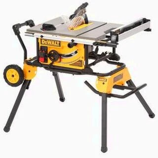 DEWALT 15 Amp Corded 10 in Job Site Table Saw With Rolling Stand - DWE7491RS