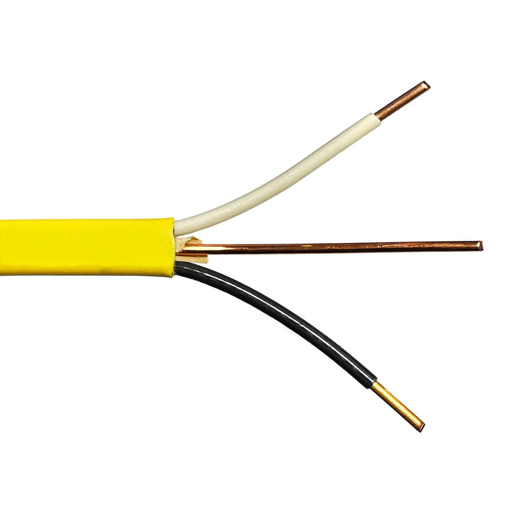 Unbranded* NM-B Indoor Electrical Copper Ground Cable, 250-Ft, 12-2 AWG, White