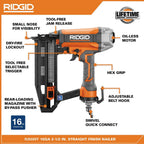 RIDGID 6 Gal. Portable Electric Pancake Air Compressor With 18GA Brad Nailer, 16GA Finish Nailer And 18GA Finish Stapler - R69603FK