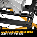 DEWALT Rolling Miter Saw Stand With Wheels, Yellow, 300 lb - DWX726