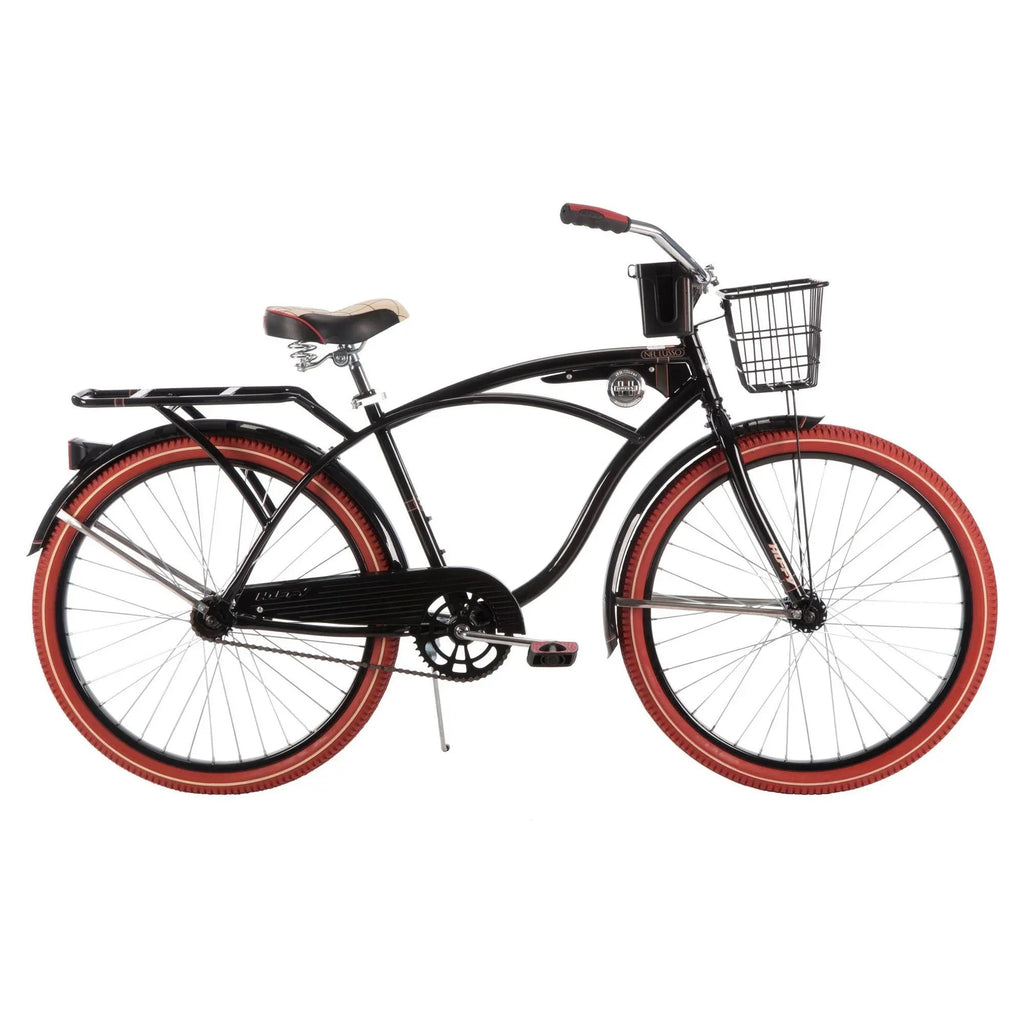 Huffy Men's Cruiser Bike 26 in Black - Nel Lusso