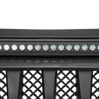 Black Front Grille With LED Off-Road Lights For 07-18 Jeep Wrangler JK - Mars Grille