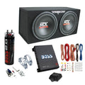 1200W Dual Car Subwoofers with 1100W Amplifier and Capacitor