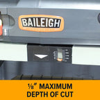 Baileigh Industrial 13 in. Benchtop Planer, 2 HP, 15 Amp, 26 Carbide Inserts - BA9-1020164 IP-1306
