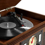Victrola 8-in-1 Bluetooth Record Player With Built-In Speakers And Wireless Streaming