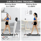 ikayaa 2 In 1 Under Desk Treadmill, 2.5 HP Folding - FYC