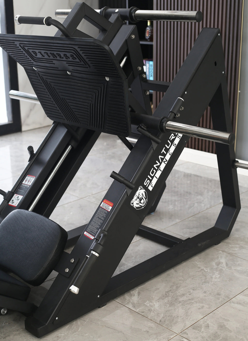 BalanceFrom Plate Loaded Adjustable Leg Press Machine With Extra Plate Storage, 1000-Pound Capacity - SF-L2