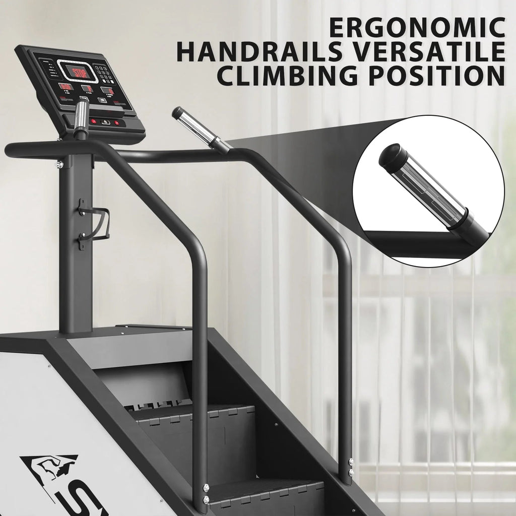 syedee Stair Stepper With LED Screen, 12 Workout Programs, 441LBS, 24-164 Steps/Minute, White