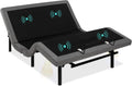 Ergonomic Twin XL Size Adjustable Bed Frame, Electric Base w/Wireless Remote Control, Nightlight, Massager, 2 USB Ports
