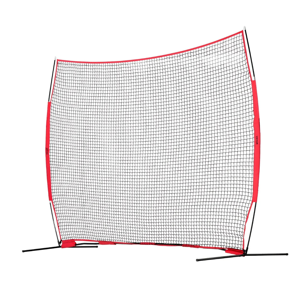 VEVOR Barricade Backstop Net, 12x9 ft Ball Sports Barrier Netting With Carry Bag - SSPDYBQ004