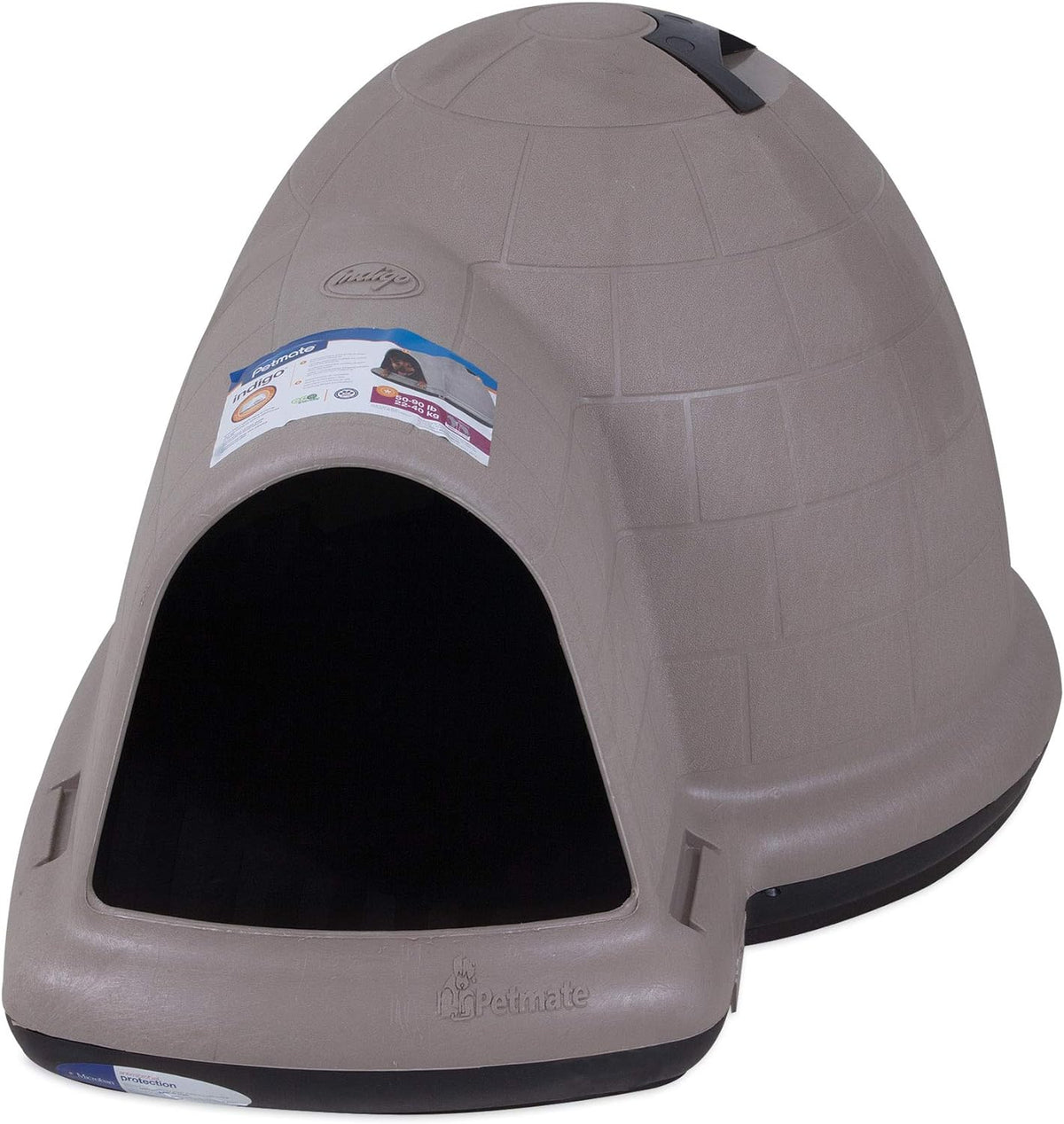 XL Igloo Dog House for Dogs 90-125 Lbs., All-Weather Pet Shelter, Made in USA