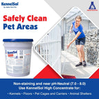 1-Step Kennel Cleaner - EPA Registered Liquid Concentrate Disinfectant and Deodorizer, Effective Against Bacteria and Viruses - 5 Gallons by Alpha Tech Pet