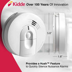 Kidde Hardwire Ionization Smoke Alarm With 9V Battery Backup - I4618