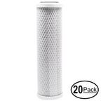 Denali Pure Replacement Activated Carbon Block Filter 20-Pack, 10 inch For PurePro Alkaline RO System - EC106