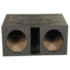 QPower Dual 12 Inch Vented Car Subwoofer Enclosure - QBOMB12VL