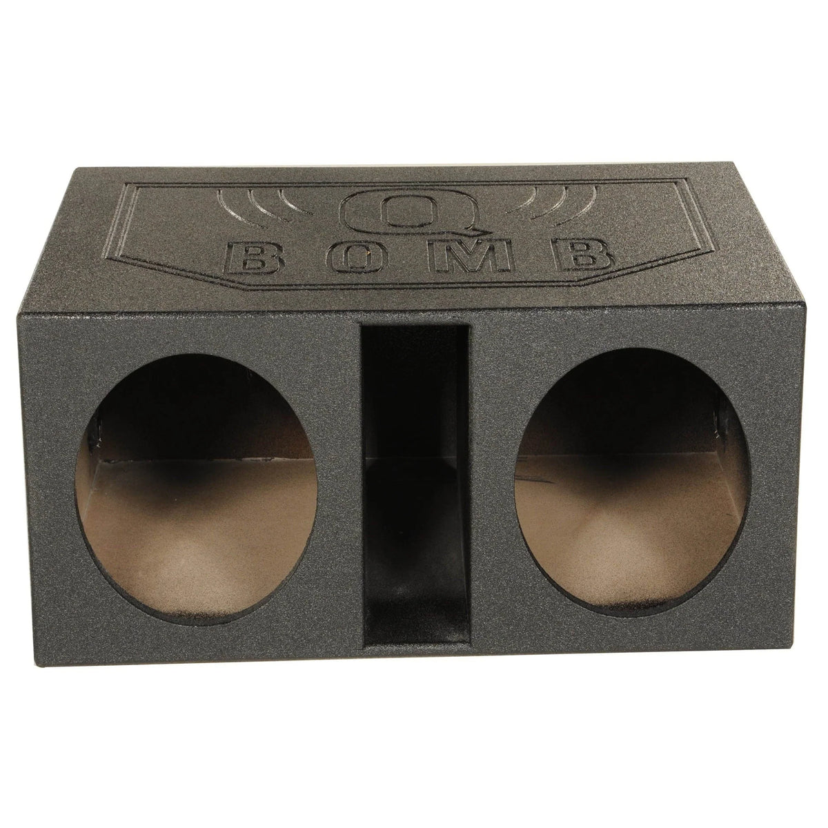 QPower Dual 12 Inch Vented Car Subwoofer Enclosure - QBOMB12VL
