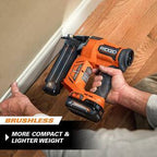 18V Brushless Cordless Nailer Combo Kit with Brad and Finish Nailers, Battery and Charger