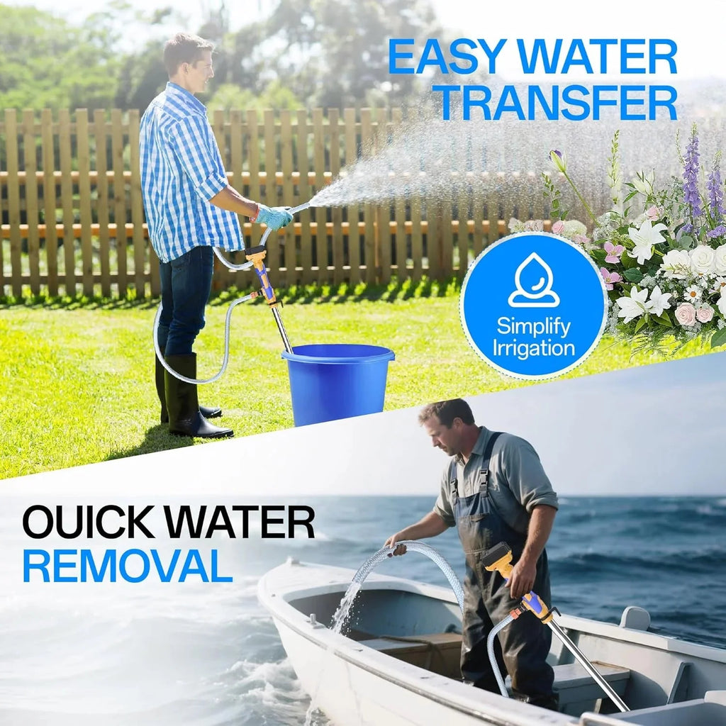 Cordless Stick Water Transfer Pump Compatible With Dewalt 20V Max Battery - 720 GPH, 32 FT Head, 3/4 in Outlet