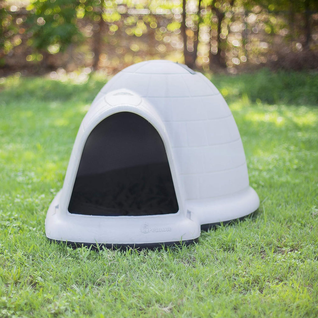 XL Igloo Dog House for Dogs 90-125 Lbs., All-Weather Pet Shelter, Made in USA