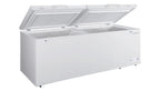 21.0 Cu. Ft. Chest Freezer with Double Doors - White with External Temperature Control
