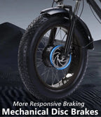 YEBEI Folding Electric Tricycle for Adults, 500W Motor, 48V15AH Lithium Battery, 20 x 4.0 in Fat Tires