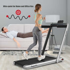 2-in-1 Folding Electric Treadmill, 2.25 HP, Under-Desk, with Dual Display and Smart App Control