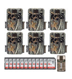 Browning Trail Cameras Dark Ops Extreme 16MP Trail Camera 6-Pack With 12 16GB SD Cards And USB 2.0 Card Reader - Dark Ops Extreme