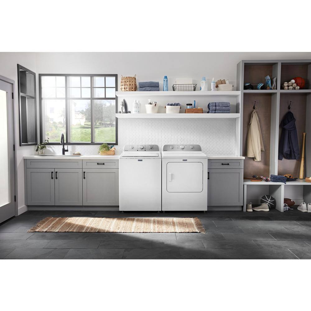 7.0 Cu. Ft. Vented Gas Dryer, White