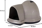 XL Igloo Dog House for Dogs 90-125 Lbs., All-Weather Pet Shelter, Made in USA