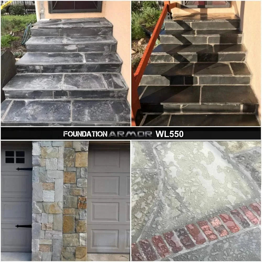Armor Matte Wet Look Enhancer Sealer for Concrete, Brick, Pavers, Stone, and Slate - WL550-5 Gallon