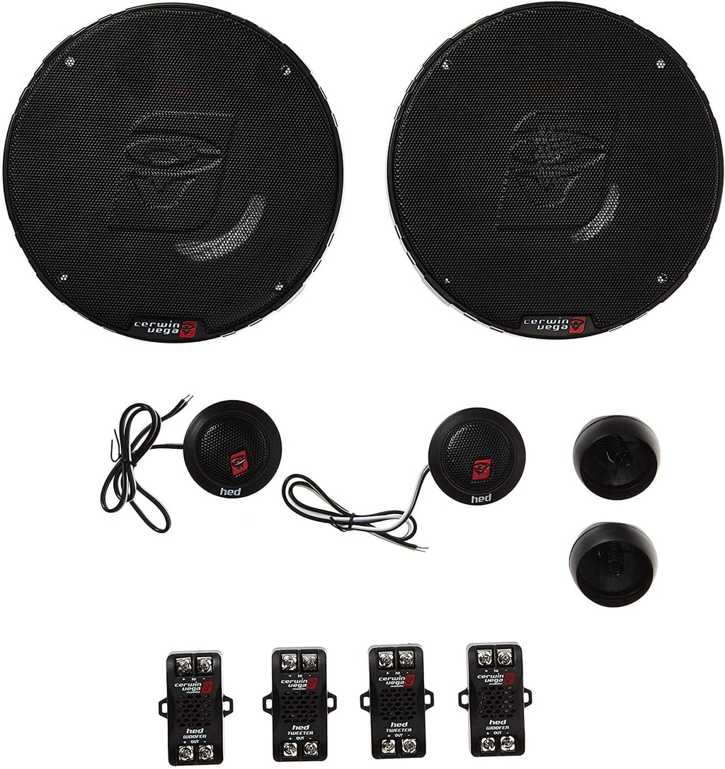 Cerwin Vega HED Series 6.5 in Component And 2-Way Coaxial Car Speaker Systems - H765C + H7652