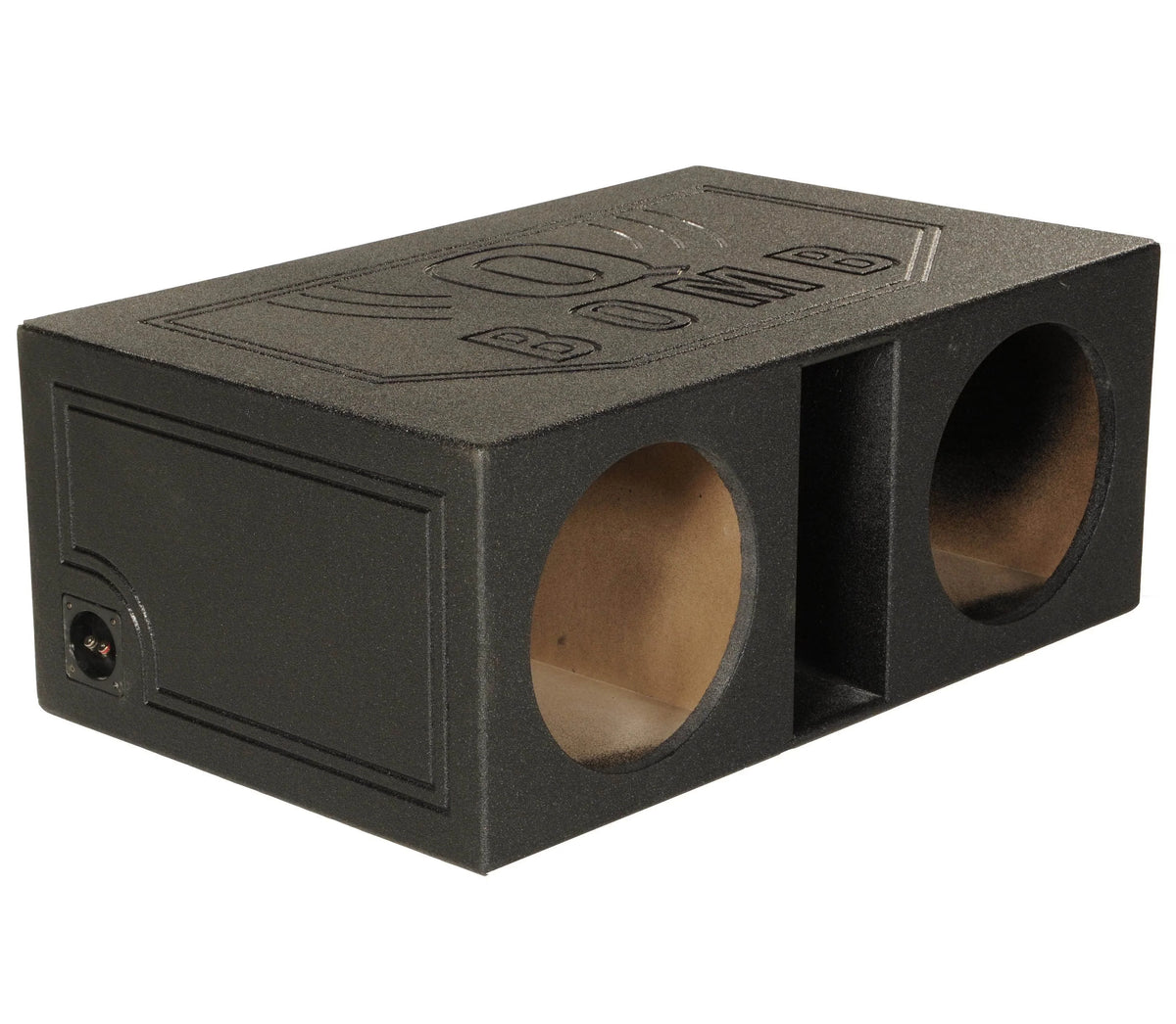 QPower Dual 12 Inch Vented Car Subwoofer Enclosure - QBOMB12VL