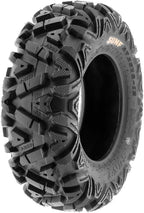 ATV UTV All-Terrain Tires Set of 4, 25X8-12 Front & 25X10-12 Rear Off-Road Replacement Tires