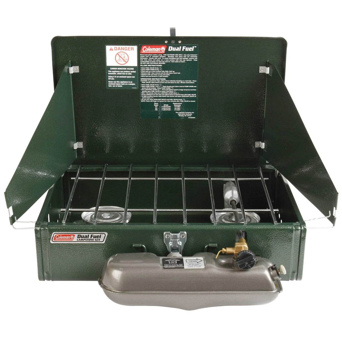 Coleman Dual Fuel 2-Burner Stove, 5 x 11 x 19 in - Guide Series