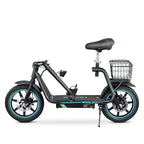 BOGIST Electric Scooter With Seat, 500W Motor, 25mph, 45km Range, 48V 13Ah, Blue - M5 Elite