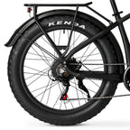 Ozark Trail Electric Fat Tire Bike, 26in, 48V, Class 2, Black, Fits Riders 5ft 2in - 6ft 1in - M.3 Ranger+