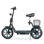 BOGIST Electric Scooter With Seat, 500W Motor, 25mph, 45km Range, 48V 13Ah, Blue - M5 Elite