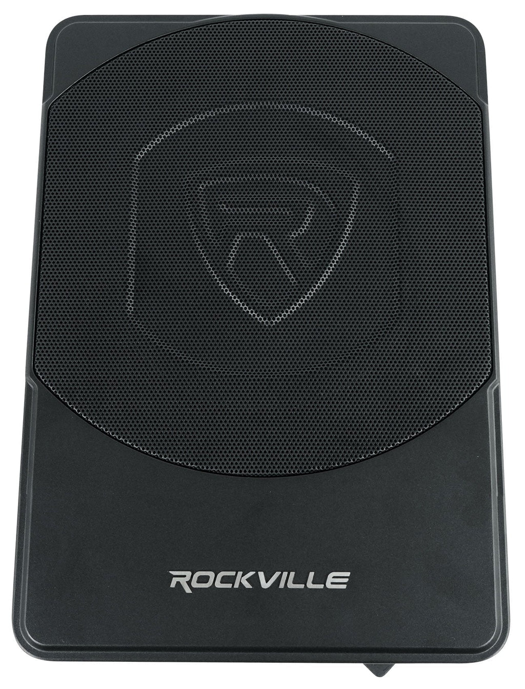 Rockville Slim Under-Seat Powered Car Subwoofer And Amp Installation Kit, 10in 800W - SS10P/RWK81