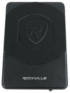 Rockville Slim Under-Seat Powered Car Subwoofer And Amp Installation Kit, 10in 800W - SS10P/RWK81